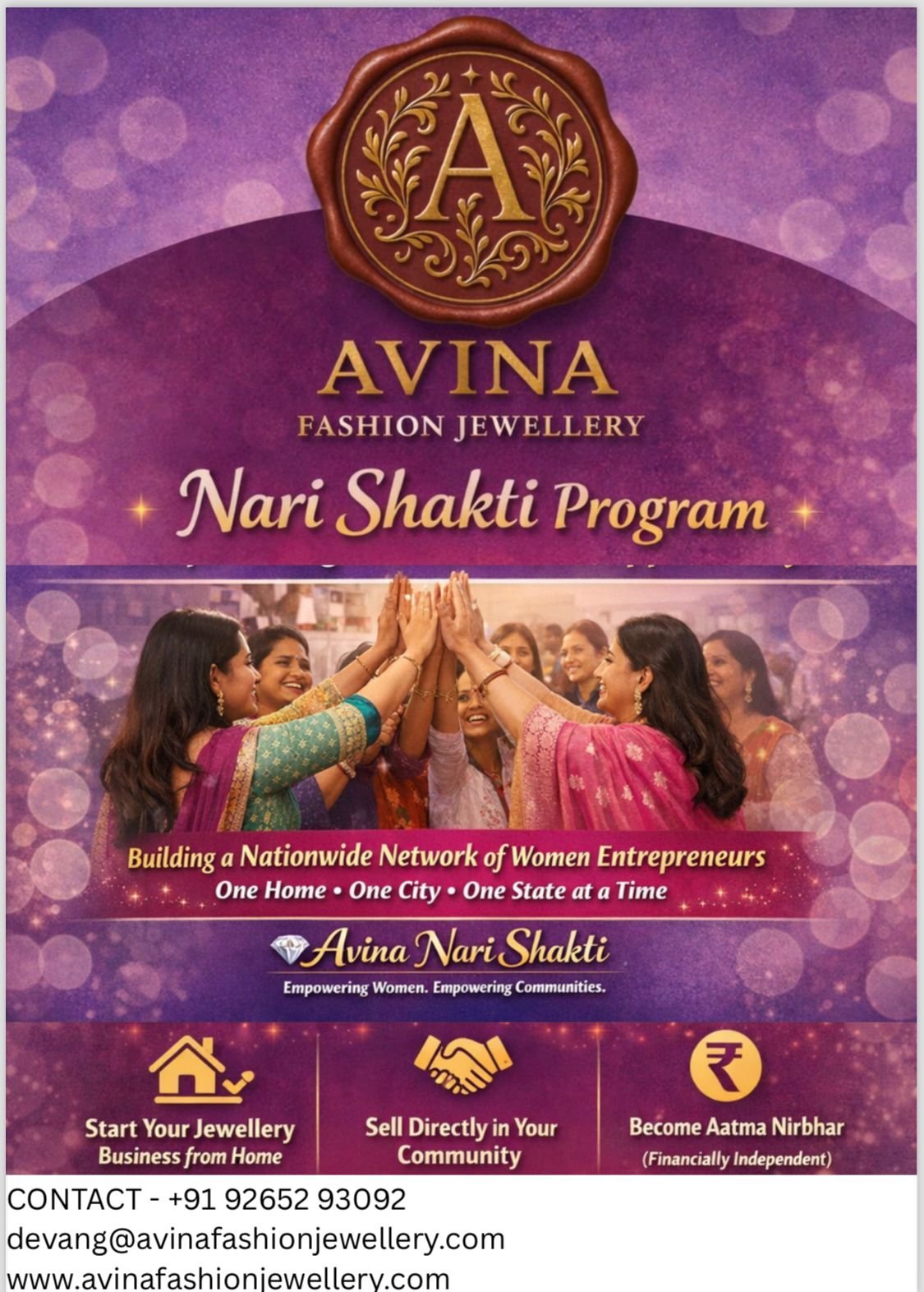 Avina Fashion Jewellery Nari Shakti Program: A Movement to Empower Women Entrepreneurs
